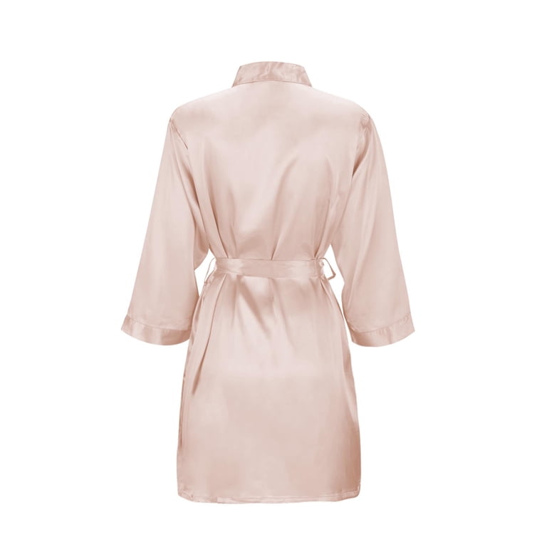 Women's Solid Color Light Bathrobe Wedding Dress Makeup Bridesmaid Dress  Satin Kimono Pajamas Lightweight Womens Robes plus Size Silk Robes Towel  Dresses for Women plus Size Bathrobe Women's Towel - Walmart.com