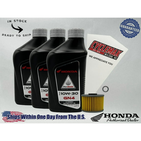 Cyclemax Standard GN4 10W-30 Oil Change Kit fits 1985-1987 Honda BIG RED ATC250