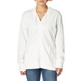 thumbnail image 1 of Hanes Chandail à Capuchon en Jersey Flammé pour Femmes, 2TG, Blanc, 1 of 8
