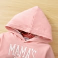thumbnail image 5 of LAPAKIDS Toddler Baby Girls Winter Clothes Letter Floral Print Hooded Shirt Tops Pants Outfits Set 2-3T, 5 of 7