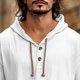 thumbnail image 5 of pstuiky camisa de manga larga para hombre, Suéter playero informal de manga larga con capucha y cordón ajustable para hombre camisetas de hombre l, 5 of 5