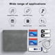 thumbnail image 2 of Seitruly Bolsa para auriculares, organizador de cables USB portátil multifuncional, bolsas de almacenamiento, bolsa de transporte para Cables de audio/vídeo Negro L, 2 of 6
