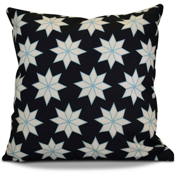 Simply Daisy Christmas Stars 1 Geometric Print Outdoor Pillow