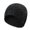 Black, variant on Dyfzdhu Men Winter Hats Outdoor Solid Color Knitted Cotton Hat Sunscreen Running Sports Warm Blue
