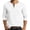 White, variant on SGFCWSX Men's Cotton-Linen Blend Long-Sleeve Button-Up Top – Solid Color Casual Shirt Green Size M