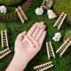 thumbnail image 3 of 10 escaleras de madera en miniatura, miniescaleras de madera, muebles de madera, adornos de jardín, decoración de jardín., 3 of 6