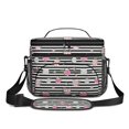 thumbnail image 2 of Lunch Box Pioneer Flower Floral Print Pattern Insulated Lunch Bag for Women Men,Medium Leakproof Lunchbox Cooler Bag Adjustable Strap,10 X 6.7 X 8 Inches, 2 of 6