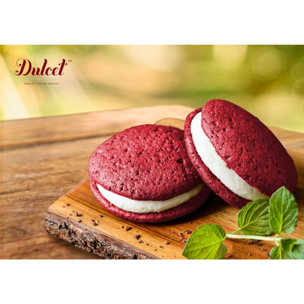 Dulcet Gift Baskets Favorite Chocolate and Red Velvet Whoopie Pies