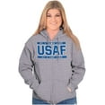 thumbnail image 3 of Us Air Force USAF Fly Fight Win Unisex Plus Size Zip Hoodie Brisco Brands 2X, 3 of 5