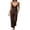 Coffee, variant on Trendy Queen Womens 2 Two Piece Set 2026 Summer Workout Vacation Gym Clothes Spring Fashion Lounge M Cotton Women V-Neck Spaghetti Strap Cami Top & Full Length Long Pants 2 Piece Co-Ord Set