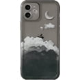 thumbnail image 4 of Case for iPhone 11 6.1 inch, Clear Soft Bumper Protective Retro Color Snow Mountain Moon Transparent Phone Case - Black Cloud Cover, 4 of 8