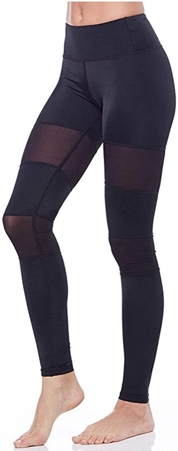 Womens High Waisted Breathable Mesh 