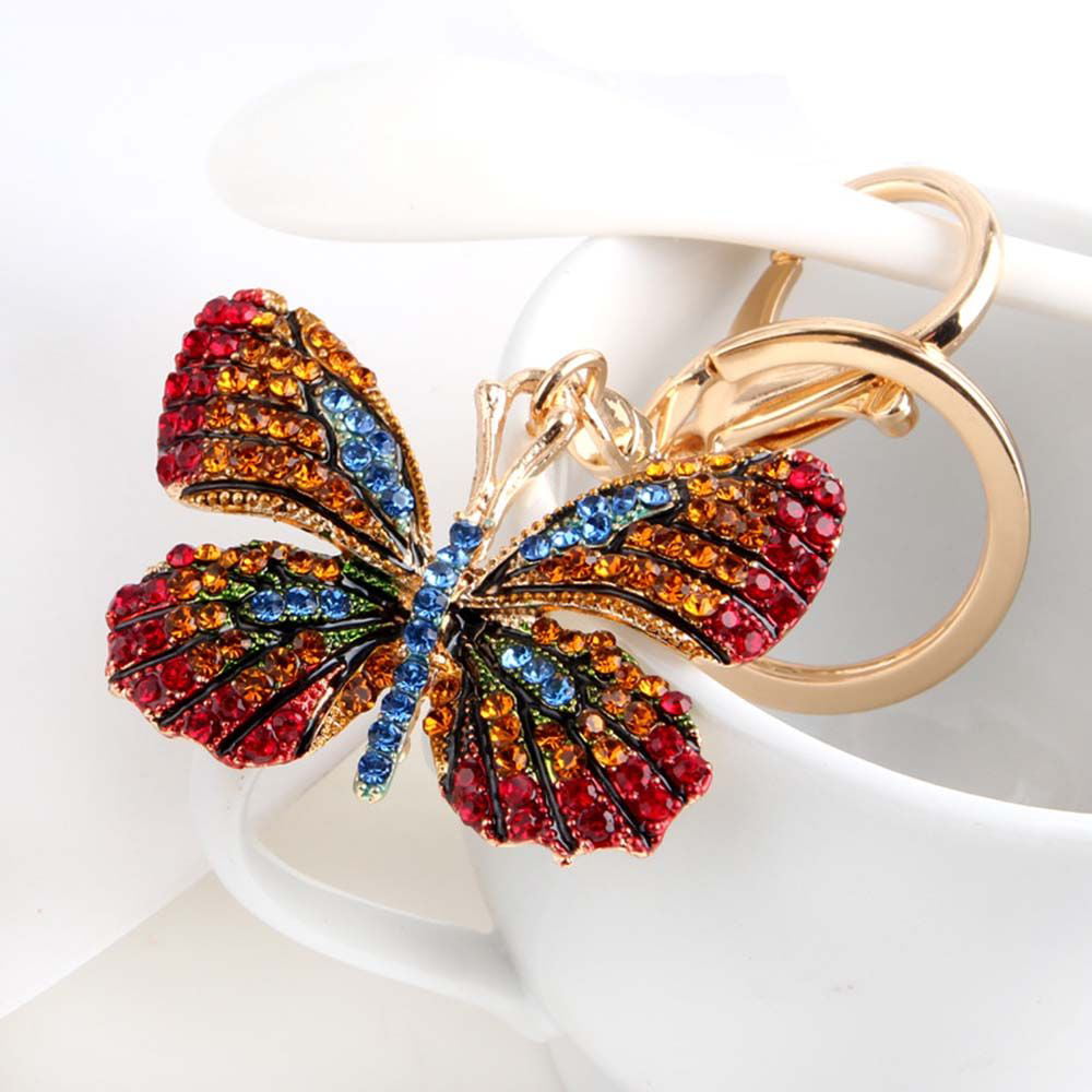 Cute Butterfly Shape Keychain Crystal Rhinestone Sparkling Car Key Chains  Purse Bag Charm Pendant Compatible Women Girls Gifts Handbag Accessories |  Fruugo KR