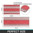 thumbnail image 7 of Red Christmas Striped Pattern Kitchen Rugs Sets Of 2,Anti Fatigue Kitchen Mat Rugs Non Slip Washable,Decorative Kitchen Floor Mats for Kitchen,Sink,Laundry,17"x30"+17"x47", 7 of 7