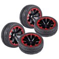 thumbnail image 2 of Neumáticos  4 piezas, ruedas y neumáticos de goma para vehículos todoterreno altos para Monster Truck, antivuelco ensanchado de 75 mi Hugo ruedas y neumáticos rc, 2 of 3
