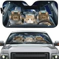 thumbnail image 2 of 3D Custom Maine Coon Space Car Auto Sunshades Windshield Heat Protection Sun Shades Univeral Fit Cars Suv Truck, 2 of 5
