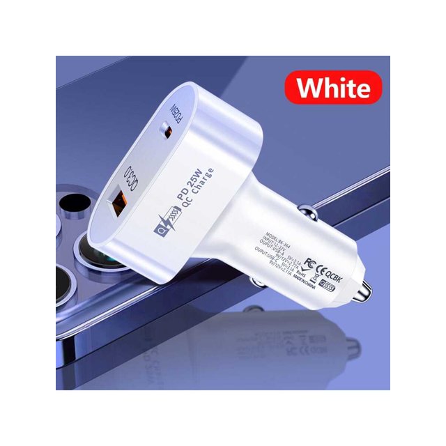 Car charger, One tow two, Cigarette plug, Fast charging, 2 charging ports, PC flame retardant material, cigarette lighter, Multi-function, 1pc