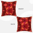 thumbnail image 3 of Kll Autumn Maple Leaves Decorative Throw Pillow Covers Velvet Soft For Couch Sofa Bedroom Living Room Outdoor -16"X16", 3 of 8