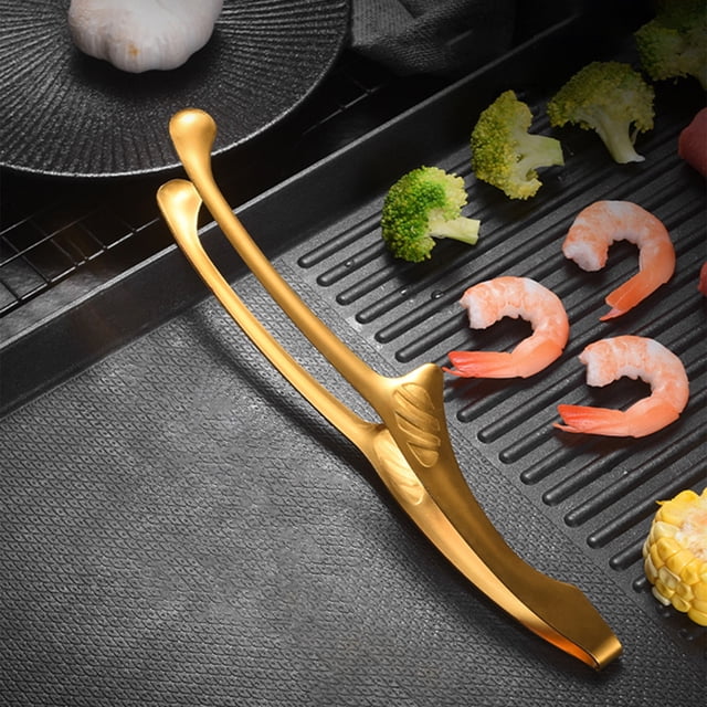 Electrodomésticos, pinzas de cocina de acero inoxidable, pinzas de cocina de acero inoxidable de 8 pulgadas con cierre, pinzas para cocinar, asar y servir alimentos, pinzas de cocina metálicas resiste