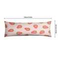 thumbnail image 6 of Strawberry Body Pillow Cover - Soft & Breathable, Hidden Zipper, 20"x54", Kawaii Strawberry & Floral Print - Perfect Gift for Strawberry Lovers, Side Sleepers, Pregnancy Support & Sweet Home Decor, 6 of 7