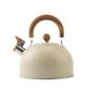 thumbnail image 1 of Tetera para estufa, tetera con silbato de 95 onzas, tetera de acero inoxidable para café y leche, tetera con silbato de 2,8 litros para estufa, 1 of 8