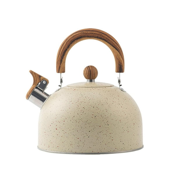 Tetera para estufa, tetera con silbato de 95 onzas, tetera de acero inoxidable para café y leche, tetera con silbato de 2,8 litros para estufa