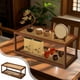 thumbnail image 1 of Desktop Shelf Multi Layer Water Cup Cosmetic Small Storage Rack Office Desk Workstation Organizing Layered Display ShelfProduct Description:Feature: Quantity: 1Pcs Colour: Coffee Material: wood, 1 of 6