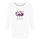 thumbnail image 4 of Blusas para Mujeres Casual 3/4 Manga Cuello Redondo Impreso Suelto, Mujer 3/4 Manga Tops Y Blusas para Diario, 4 of 4