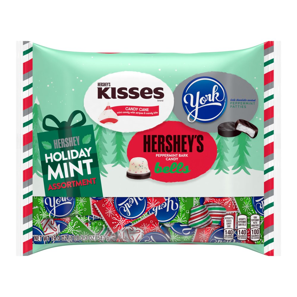 Hershey's Holiday Mint Assortment Candy, 19.3 Oz