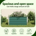 thumbnail image 4 of vidaXL Raised Garden Bed Planter Pot Flower Box Outdoor Galvanized Steel Green, 4 of 7