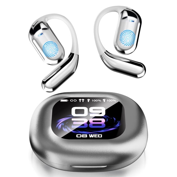 AI Language Translation Earbuds, Translator Earbuds Real Time for 144 Languages, Wireless Bluetooth Headphones, Translator Device with APP Fit IOS and Android for Travel, Business, Learning,Sliver