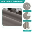 thumbnail image 3 of PrimeBeau Thermal Insulated Privacy 100% Blackout Curtains 108" Long Set of 2 Panels, Taupe, 3 of 6