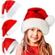 thumbnail image 2 of Gorros navideños de Papá Noel, gorro de felpa grueso y suave rojo para adultos y niños, adorno decorativo de Feliz Navidad, regalos de Navidad para el hogar, Año Nuevo, 2 of 5