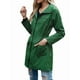 thumbnail image 1 of Chaqueta Impermeable Ligera para Mujer, con Capucha, Mangas Largas y Cremallera, para Actividades Al Aire Libre Verde Hierba XL, 1 of 9