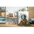 thumbnail image 2 of Ahgly Company Tapis Rond Lavable en Machine Intérieur Transitionnel Brun Cannelle, 6 Pieds Rond, 2 of 7