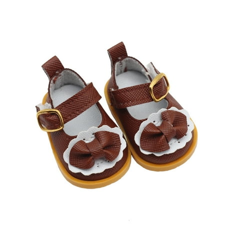 

LIWEN 1 Pair Lovely Doll Shoes Casual Design Fashionable Bow Knot Girl Doll Shoes for Decoration