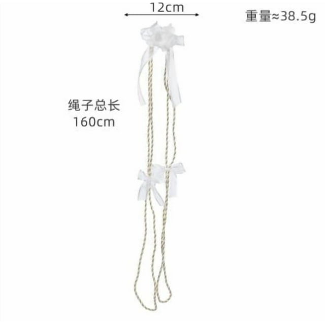 CIMAXIC Wedding Rose Wedding Lasso Rope For Ceremony Traditional Unity Cord Catholic Rope For Church Weddings Bridal Handfasting Cord Accessories Ceremony Party Favors White
