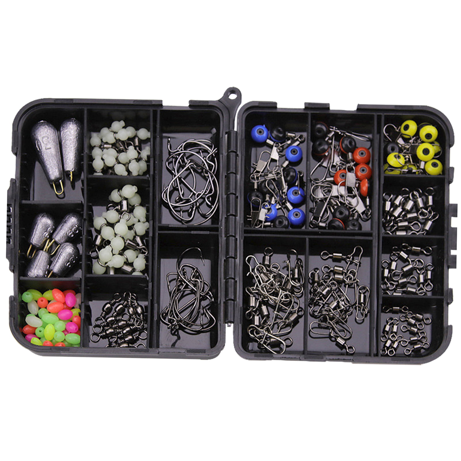 SANWOOD 172Pcs/Set Multifunctional Fishing Lure Hook Accessory Tackle Tools  Box for Angling 