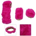 thumbnail image 3 of 3Pcs/set Fluffy Thick Auto Car Steering Wheel Plush Cover Soft Wool Winter, 3 of 9