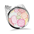 thumbnail image 1 of Coloré Microscope Cellules Structure Biologique Anneau Réglable Amour Mariage Fiançailles, 1 of 3
