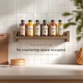 thumbnail image 6 of Floating Shelves for Wall, Set of 4 Solid Wood Wall Mounted Shelves, 16" Rustic Walnut Display Shelf with Reinforced Hardware for Bedroom, Living Room, Bathroom, and Kitchen Decor, 6 of 9