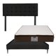 thumbnail image 1 of Box Base Cama Slim Matrimonial+Cabecera Catania Negro+Colchon Matrimonial Nautilus, 1 of 8