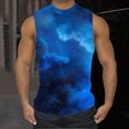 thumbnail image 2 of zfhfof Débardeurs Graphiques pour Hommes Motif Imprimé Sans Manches T-Shirts de Musculation Été Col Rond Chemise de Plage Décontractée, 2 of 5