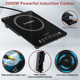 thumbnail image 7 of Adorer 2000W Portable Induction Cooktop, Sensor Touch Electric Induction Cooker Cooktop with Kids Safety Lock 8 Temperature and 8 Power Hot Plate, Timer Countertop Burner, 7 of 7