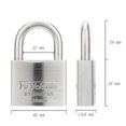 thumbnail image 3 of Vaso con forma de alfiler de acero inoxidable Padlock Fu Volante, 4 cm de ancho, 3 of 6