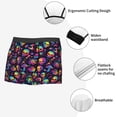 thumbnail image 3 of Pofeuu Skull mushroom rainbow color Print Men’s Boxer Briefs, Moisture-Wicking Underwear, Regular,Trunk-Large, 3 of 5