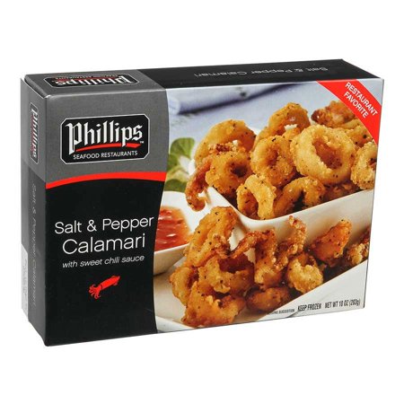 Phillips Retail Salt and Pepper Calamari 10 Ounce — 12 per case.