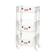 thumbnail image 4 of Carrito de almacenamiento con ruedas de varios niveles para dormitorio, oficina Tapas planas de 3 capas., 4 of 9