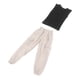 thumbnail image 2 of Pantalones cargo de trabajo y camiseta sin mangas para hombre, escala 1:12, conjuntos de moda informales Negro, 2 of 9