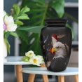 thumbnail image 5 of Honorary Memorials Patriotic Hearts Eagle Urn for Human Ashes | American Flag Cremation Urn for Adults, Cremation Urn for Veteran, Cremation Urns Medium Size, Handmade Funeral Urns with Velvet Bag, 5 of 6